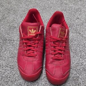 Adidas Men's Bold Red Sneakers